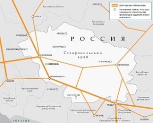 В 2016 году «Газпром» построит в Ставропольском крае четыре газовые автозаправочные станции