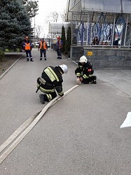 Ставропольские газовики отработали действия при пожаре