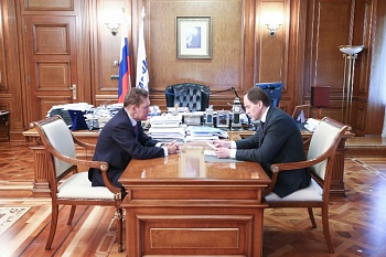 Алексей Миллер и Министр по делам Северного Кавказа Лев Кузнецов обсудили актуальные вопросы работы «Газпрома» в СКФО